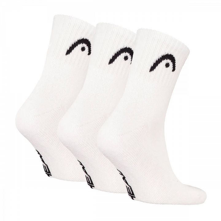 Head Tennis Club Short Crew Socks 3P White